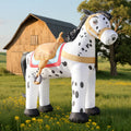 6FT Farm Inflatables Cowboy Horse Appaloosa, Ranch Blow up Animals Cowboy Party Decorations, Wild West