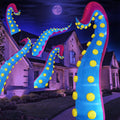 Juegoal 1 PCS Halloween Decorations 11.5FT Tall Inflatable Lighted Giant Octopus Tentacle, Octopus Legs with