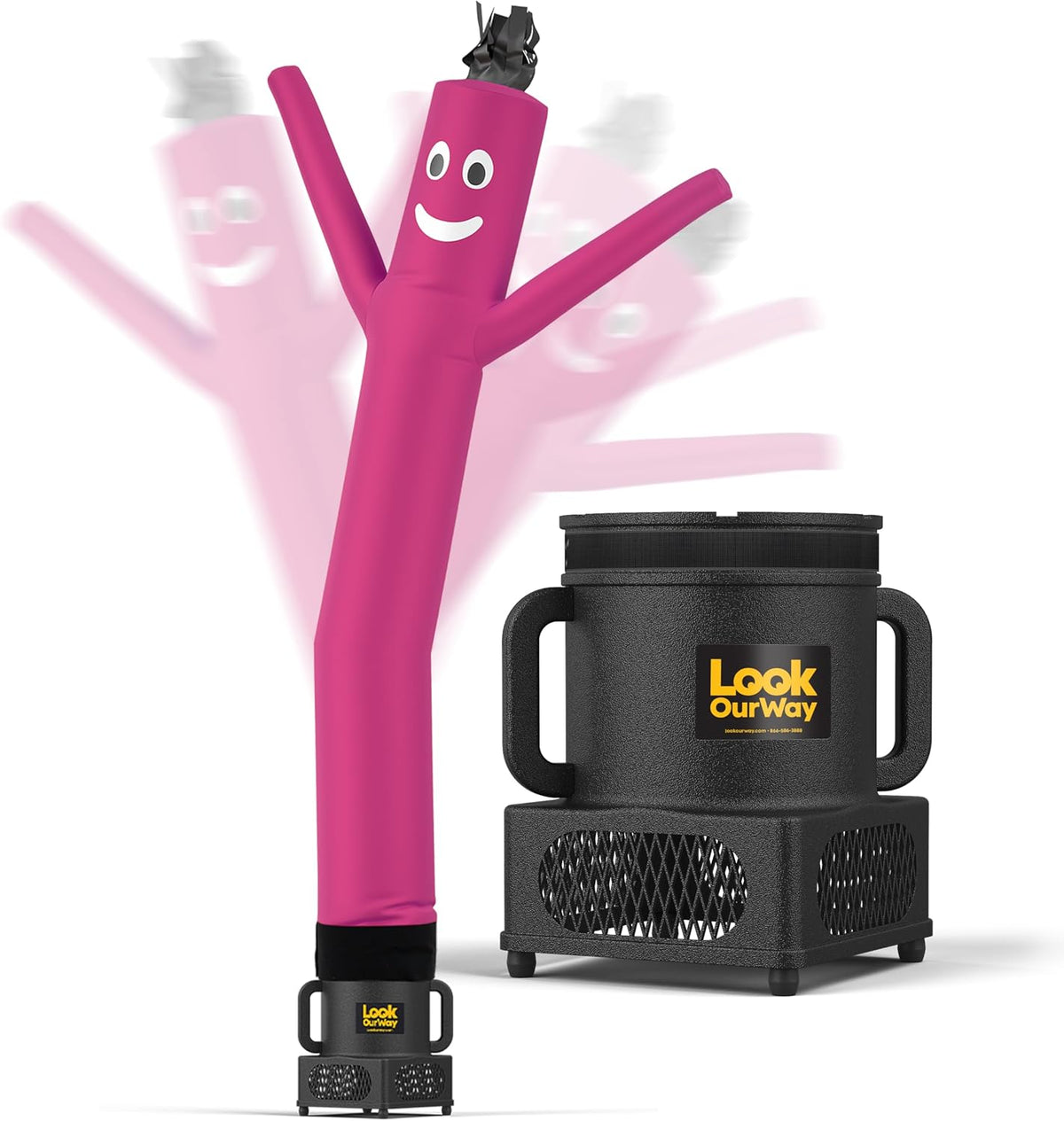 LookOurWay Air Dancers Wacky Waving Inflatable Tube Guy - 7ft Tall Inflatable Advertising Waving Dancing Ma