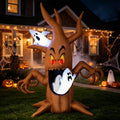 Oasis Trim 6Ft Inflatable Halloween Ghost Tree, Inflatable Yard Decoration with LED Lights, Perfect for