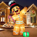 12FT Christmas Inflatable Gingerbread Man, Christmas Blow Up Yard Decorations / Giant Christmas Inflatables,